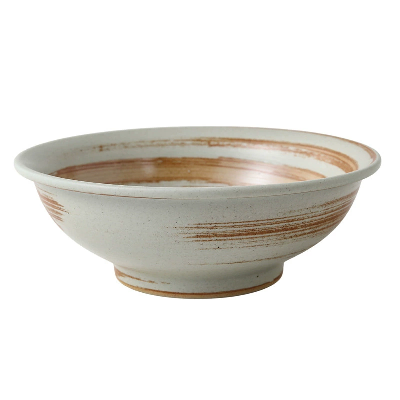 Porcelain Noodle Bowl with Distressed Finish tableware view 5