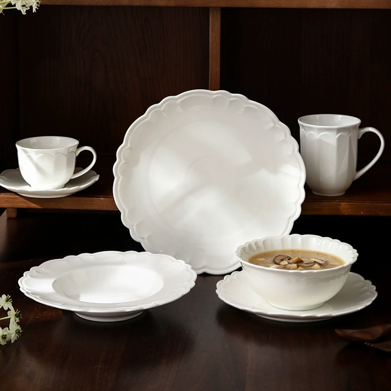 Porcelain Dinnerware Set with Coffee Cup