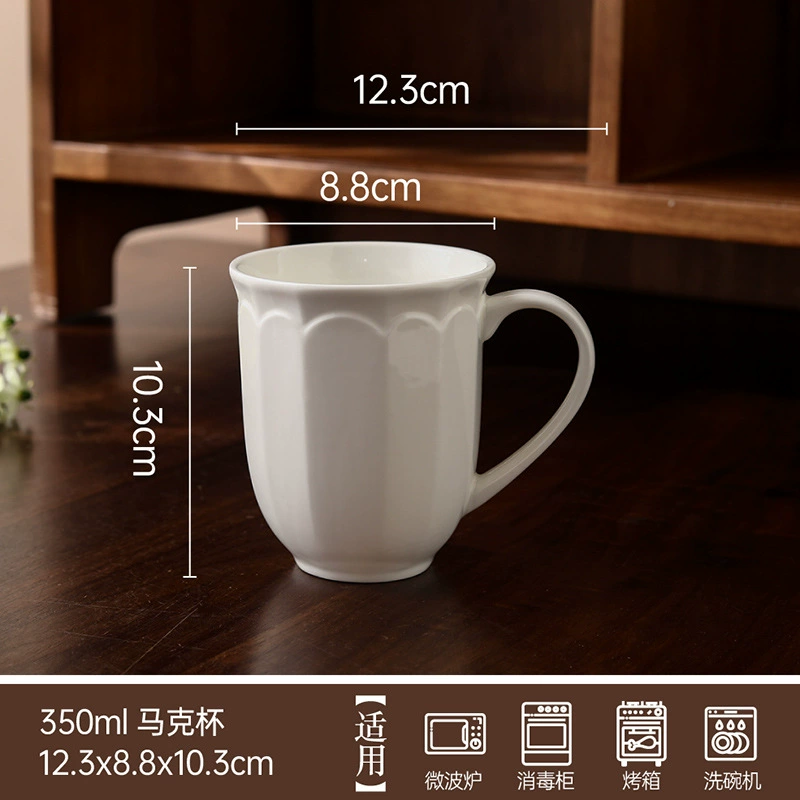 Juego de vajilla de porcelana con taza de café tableware view 9