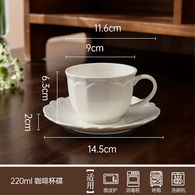 Juego de vajilla de porcelana con taza de café tableware view 10