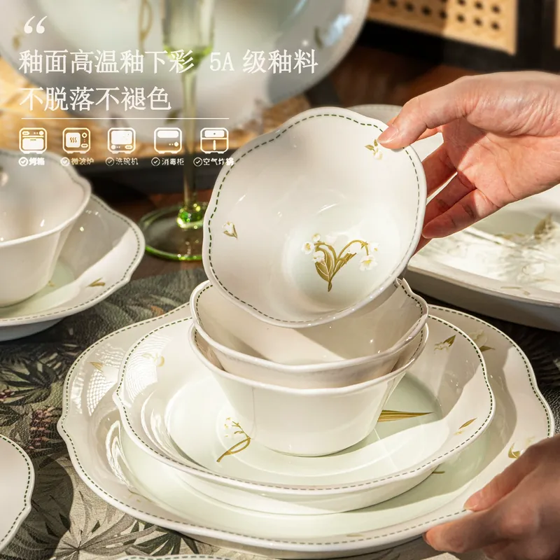Porcelain Dinnerware Set tableware view 4