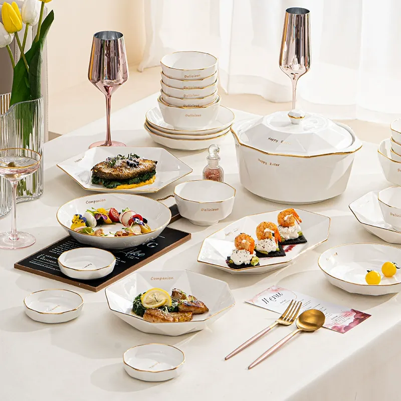 Porcelain Dinnerware Set tableware view 2