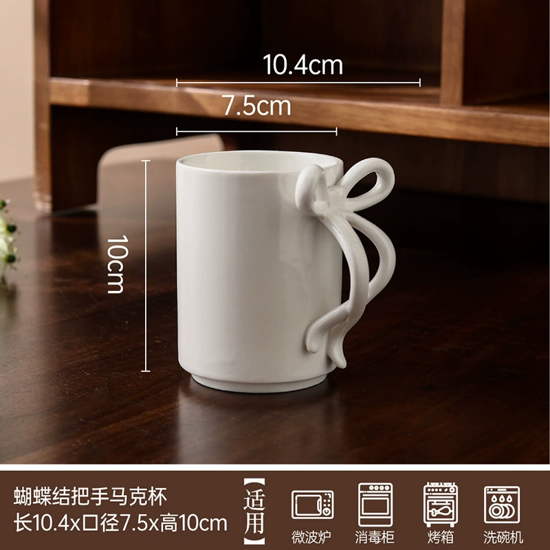 Porcelain Teapot with Bow Handle tableware view 7