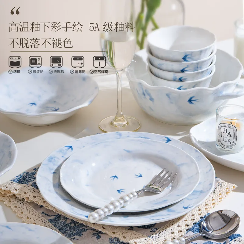 Porcelain Dinnerware Set tableware view 2