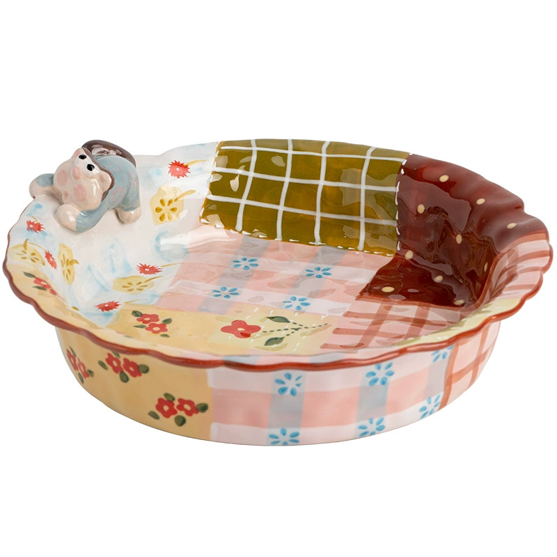 Hand-Painted Porcelain Salad Plate tableware view 5