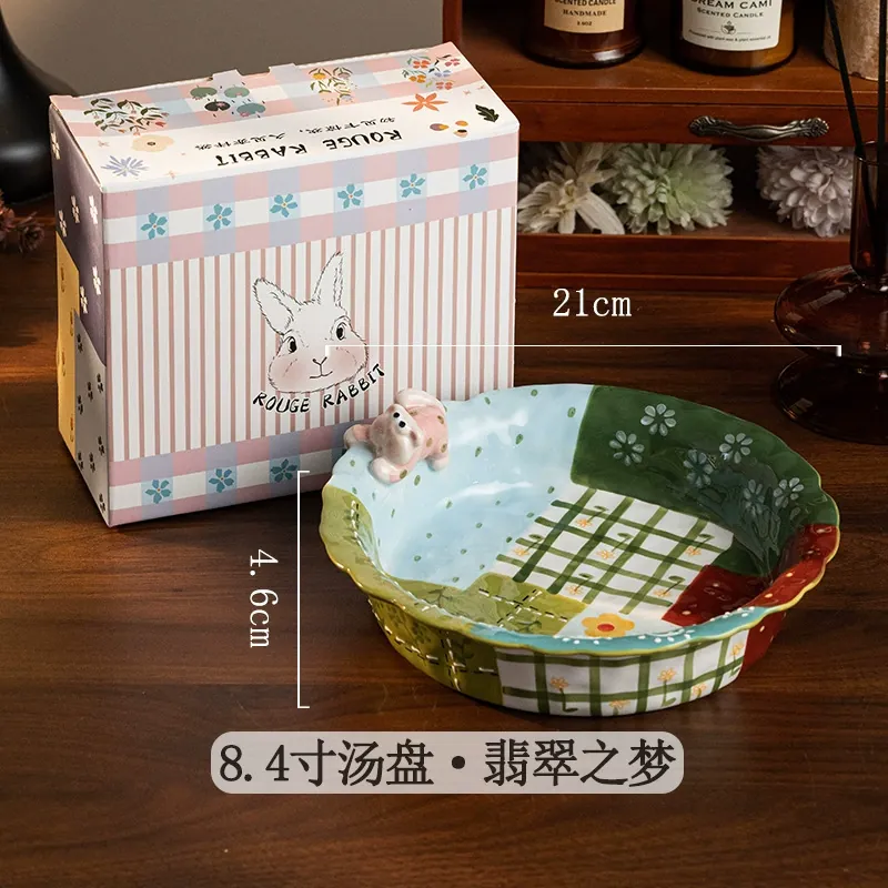 Hand-Painted Porcelain Salad Plate tableware view 9