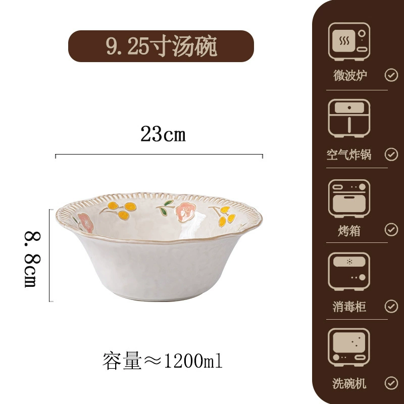 Service de vaisselle en porcelaine peint à la main tableware view 8