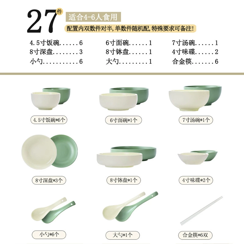 Service de vaisselle en porcelaine style crème tableware view 9