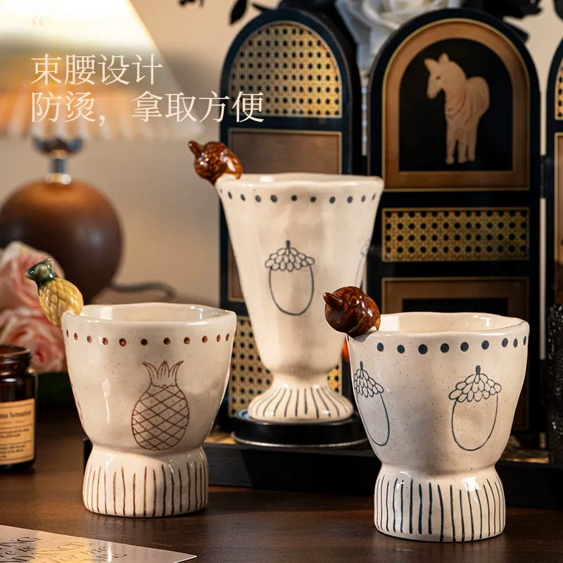Набор фарфоровых кружек, ручная роспись tableware view 3