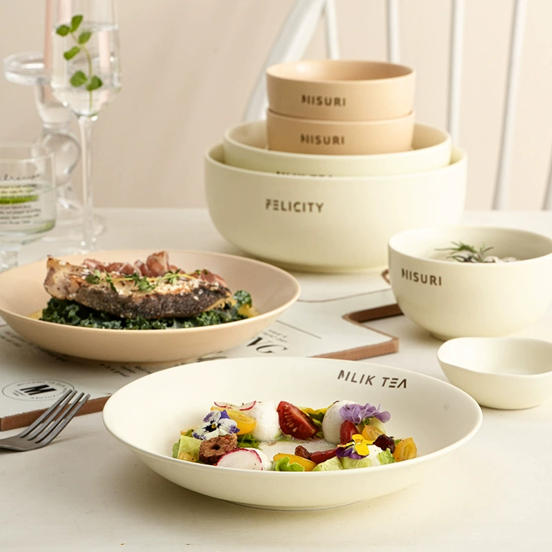 Cream Style Porcelain Dinnerware Set