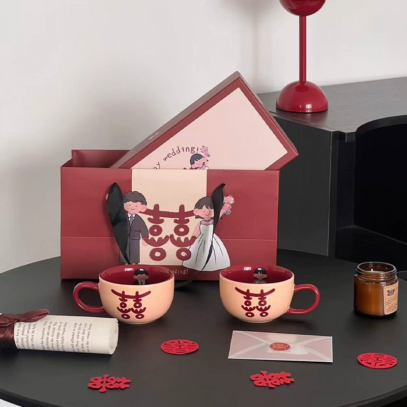 Набор парных керамических кружек «Двойное счастье» tableware view 3
