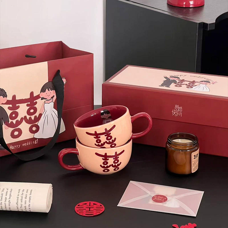 Набор парных керамических кружек «Двойное счастье» tableware view 4