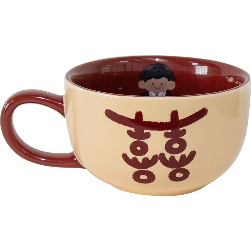 Набор парных керамических кружек «Двойное счастье» tableware view 5