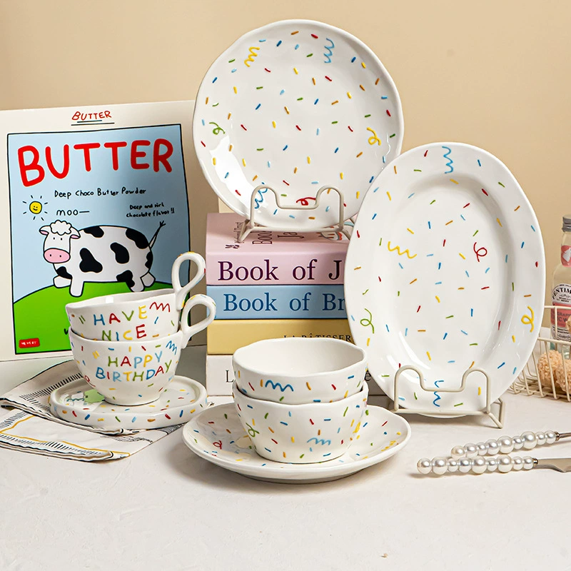 Hand-Painted Porcelain Dinnerware Set
