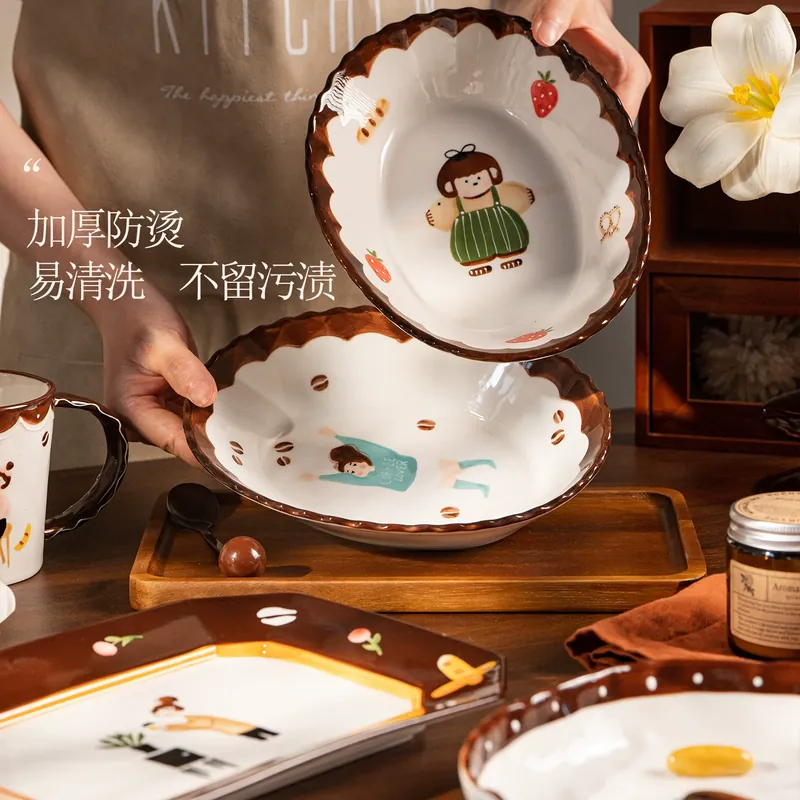 Hand-Painted Porcelain Salad Plate tableware view 3
