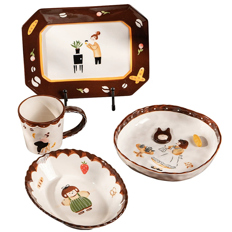 Hand-Painted Porcelain Salad Plate tableware view 5