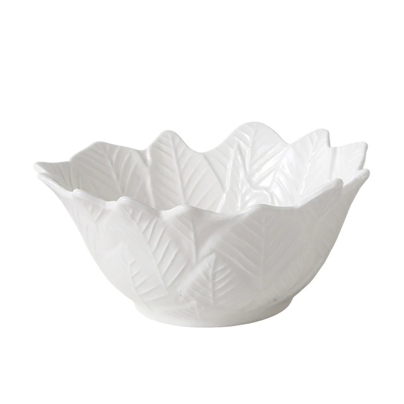 Porcelain Leaf-Shaped Plate tableware view 5