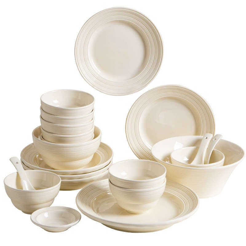 Jogo de jantar de porcelana pintado à mão tableware view 5