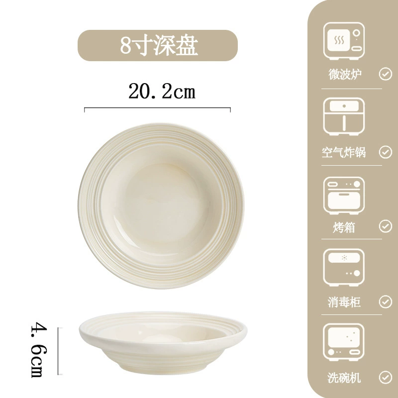 Jogo de jantar de porcelana pintado à mão tableware view 10