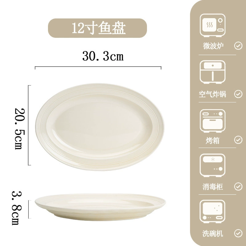 Jogo de jantar de porcelana pintado à mão tableware view 12