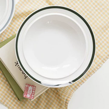 Фарфоровая тарелка для пасты в форме соломенной шляпы tableware view 9