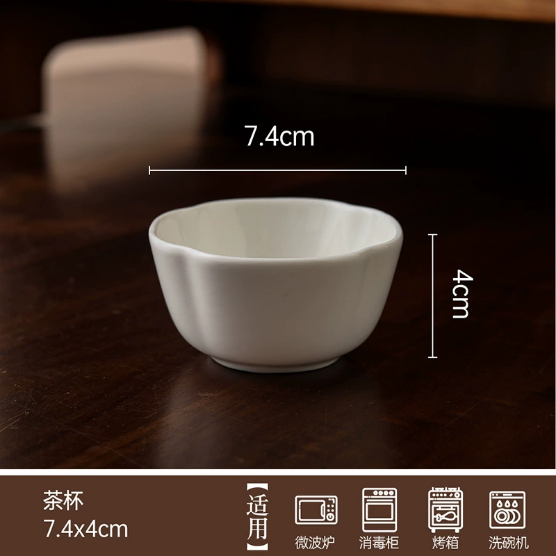 طبق بورسلين غير منتظم بحافة زهرة البرقوق tableware view 8