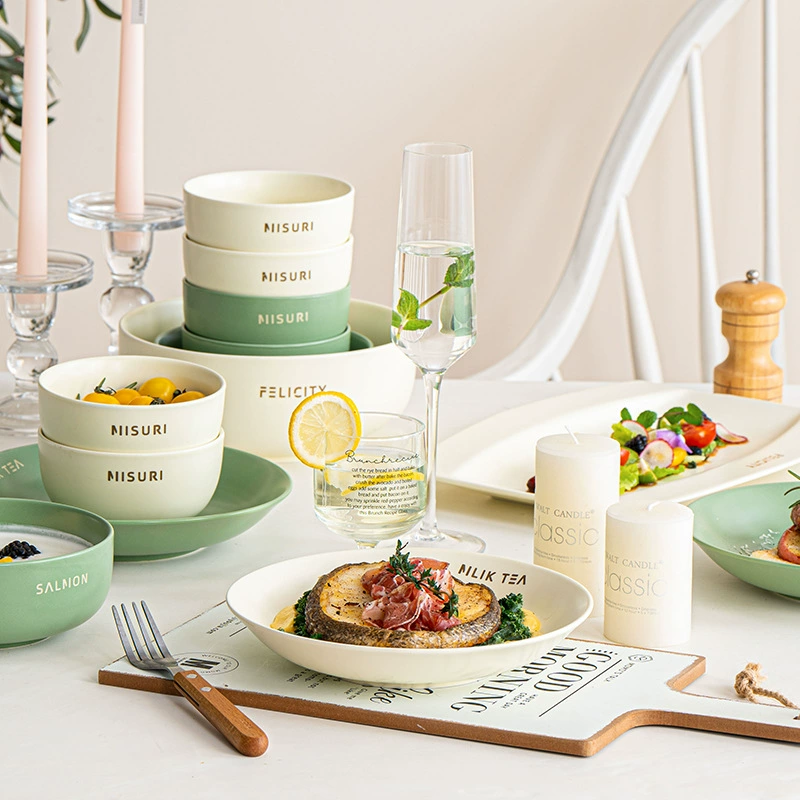 Porcelain Dinnerware Set with Chopsticks tableware view 3