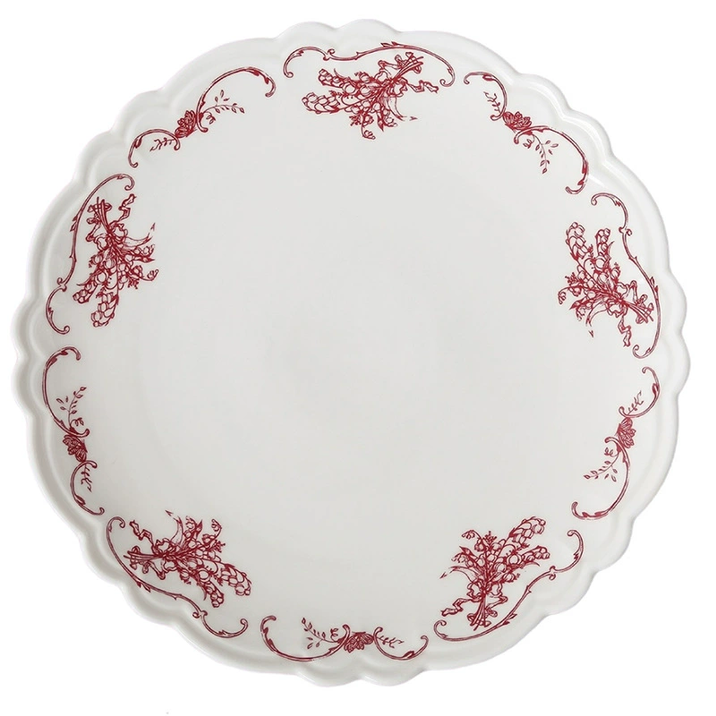 Столовый сервиз из фарфора с цветочным узором tableware view 5