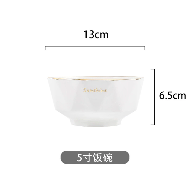 골드 트림 도자기 식기 세트 tableware view 7