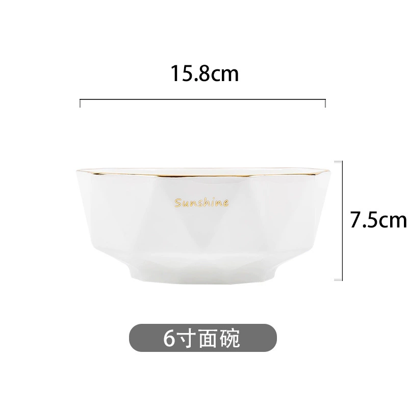 골드 트림 도자기 식기 세트 tableware view 8