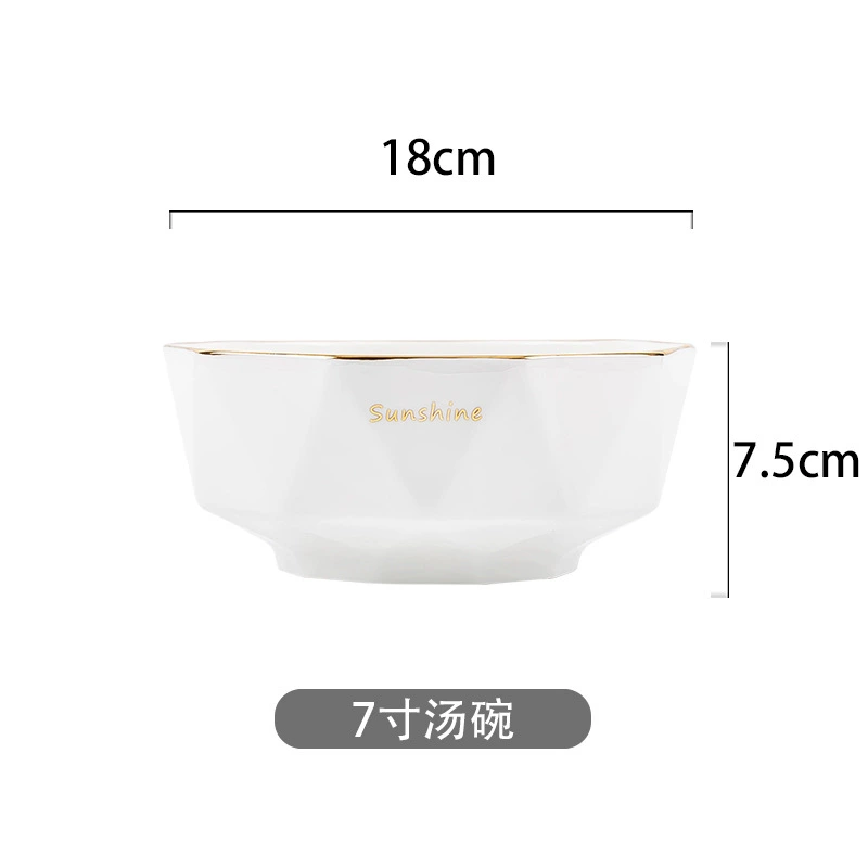 골드 트림 도자기 식기 세트 tableware view 9