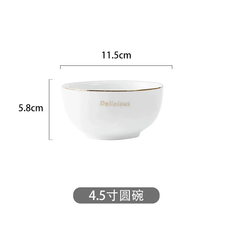 Porcelain Dinnerware Set with Chopsticks tableware view 6
