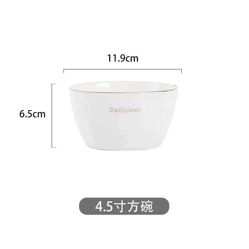 Porcelain Dinnerware Set with Chopsticks tableware view 7