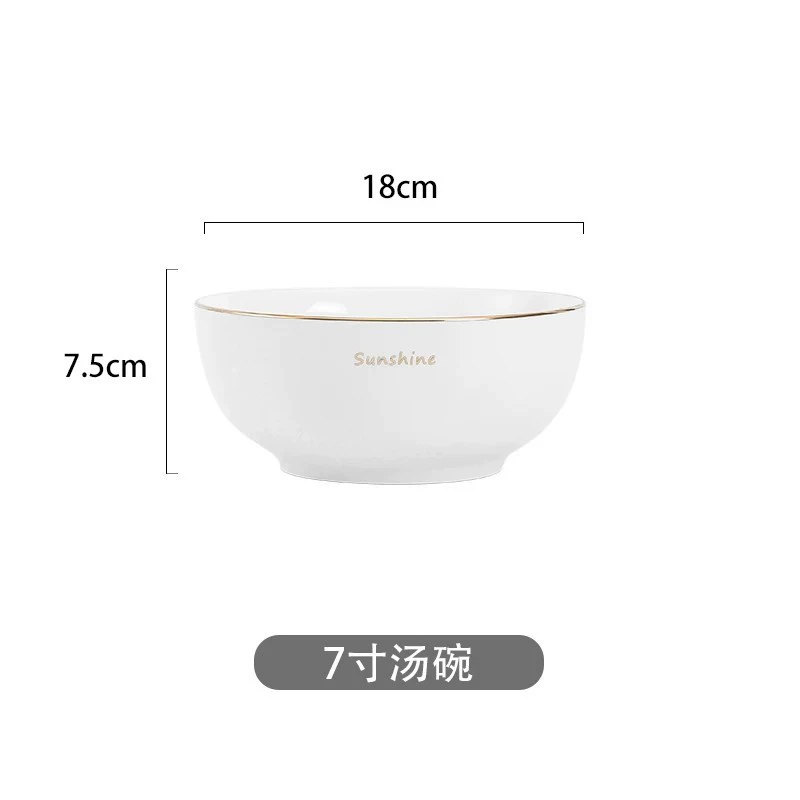 Porcelain Dinnerware Set with Chopsticks tableware view 9