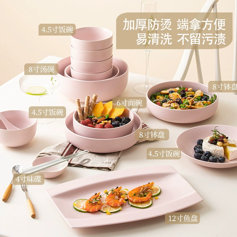 Vajilla de porcelana estilo crema tableware view 3