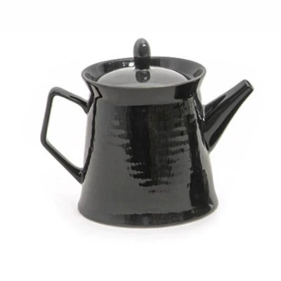 Porcelain Teapot with Relief Design tableware view 5
