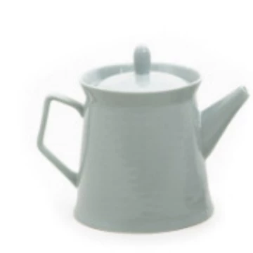 Porcelain Teapot with Relief Design tableware view 6