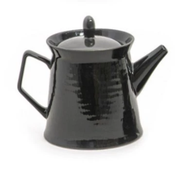 Porcelain Teapot with Relief Design tableware view 8