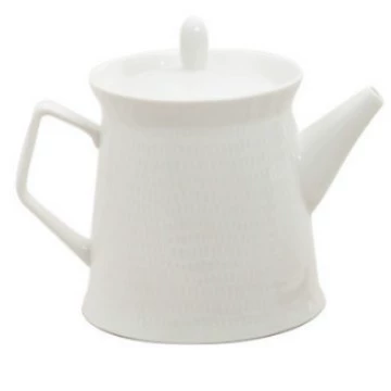 Porcelain Teapot with Relief Design tableware view 9