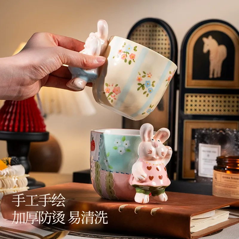 Кружка из фарфора с ручной росписью tableware view 3
