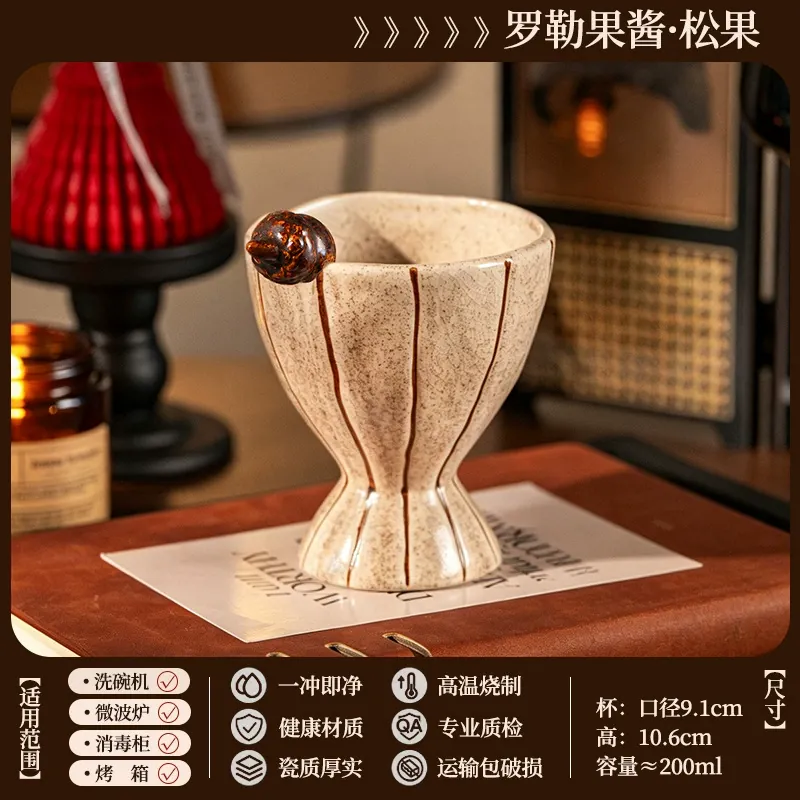 كوب بورسلين مرسوم يدويًا tableware view 9