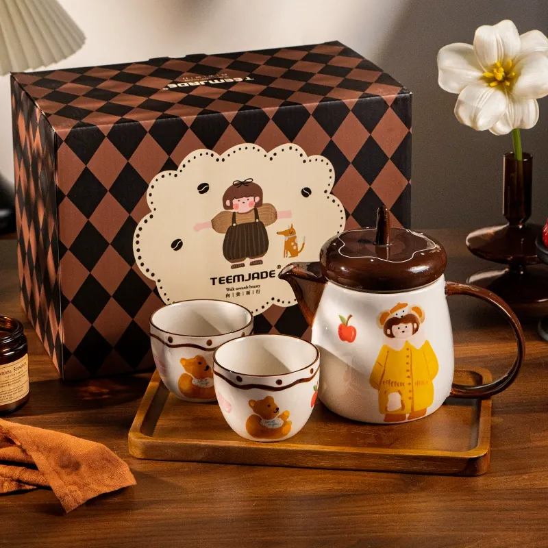 トレー付き磁器製水差しセット tableware view 2