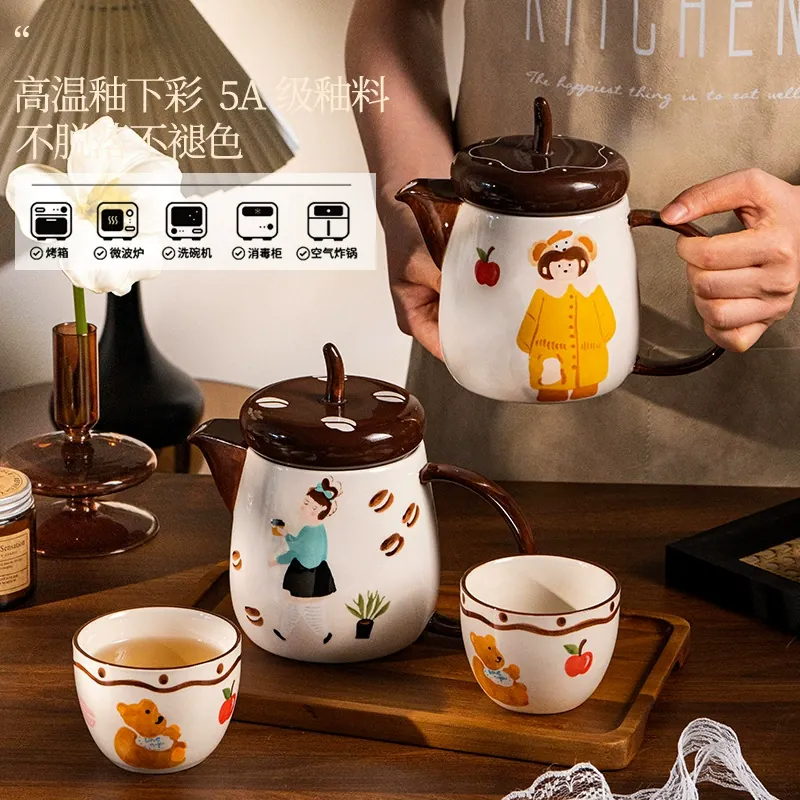 トレー付き磁器製水差しセット tableware view 3