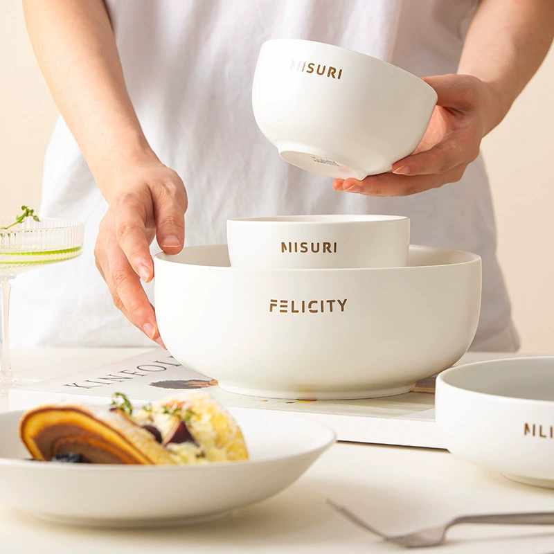 Service de vaisselle en porcelaine style crème tableware view 3