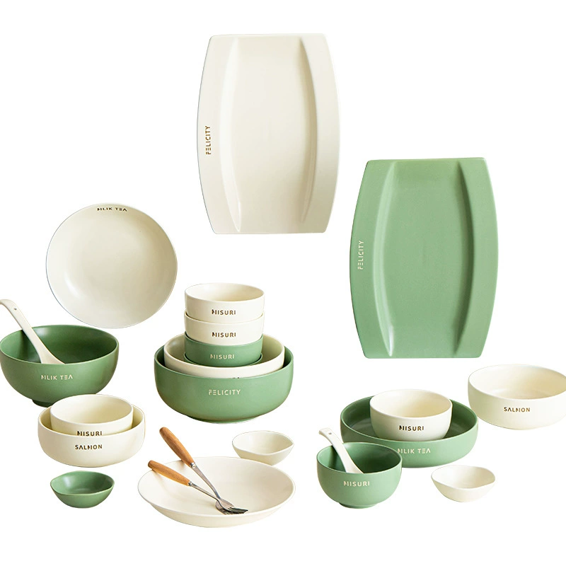 Service de vaisselle en porcelaine style crème tableware view 5