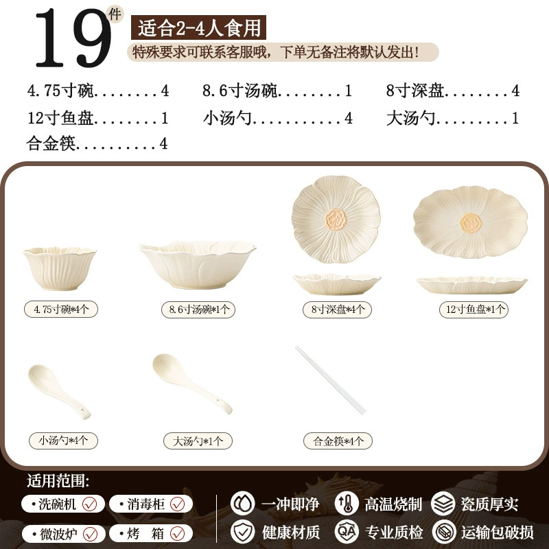 Stoneware Dinnerware Set tableware view 11
