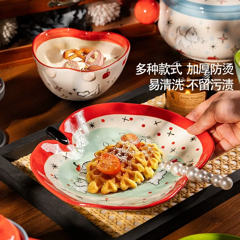 手描き磁器ディナーウェアセット tableware view 4