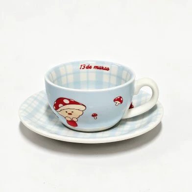 버섯 디자인 도자기 식기 세트 tableware view 11