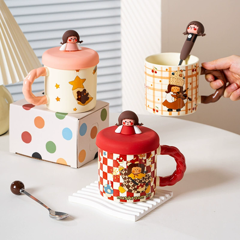 Porcelain Mug with Lid