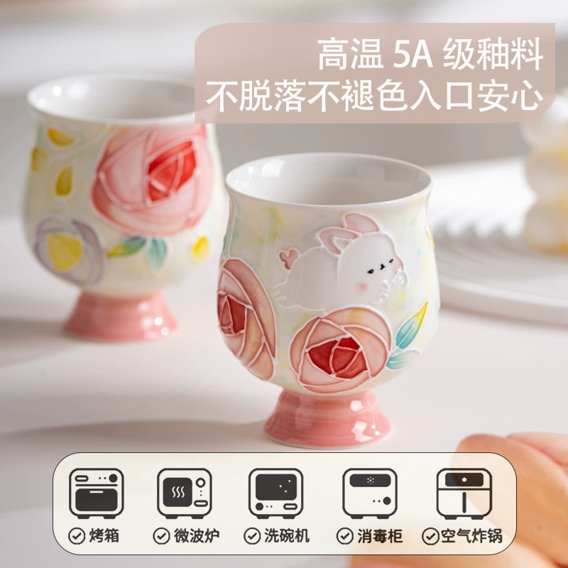 Porcelain Tea Cup Set tableware view 2